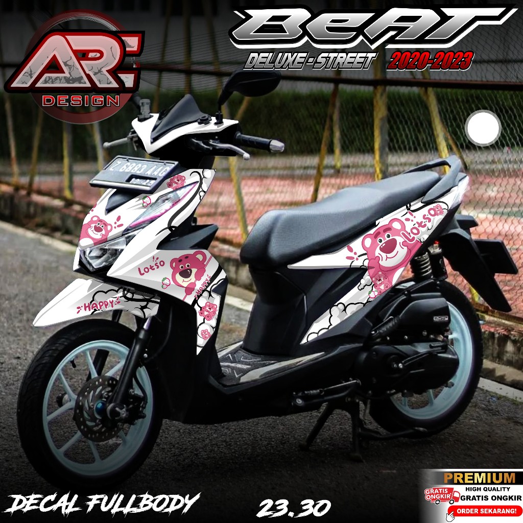 (COD PROMO) TERBARU Decal Sticker Honda Beat DELUXE STREET 2020 2021 2022 2023 Full body - Stiker Sk
