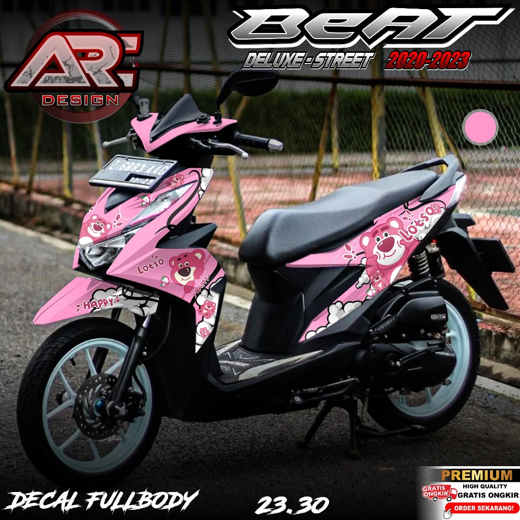 (COD PROMO) TERBARU Decal Sticker Honda Beat DELUXE STREET 2020 2021 2022 2023 Full body - Stiker Sk