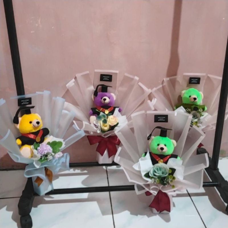 Buket bunga, buket boneka, buket uang, buket hijab