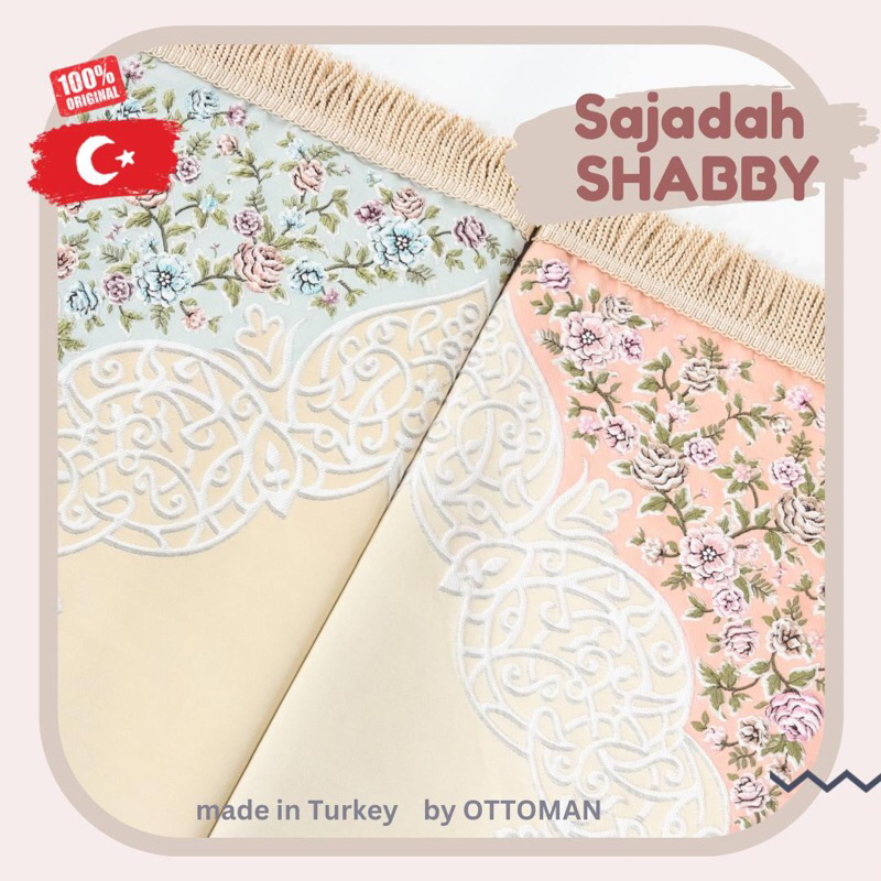 Sajadah Turki Shabby By OTTOMAN IPEK | Sajadah Turkey | Sajadah turki premium | Sajadah cantik