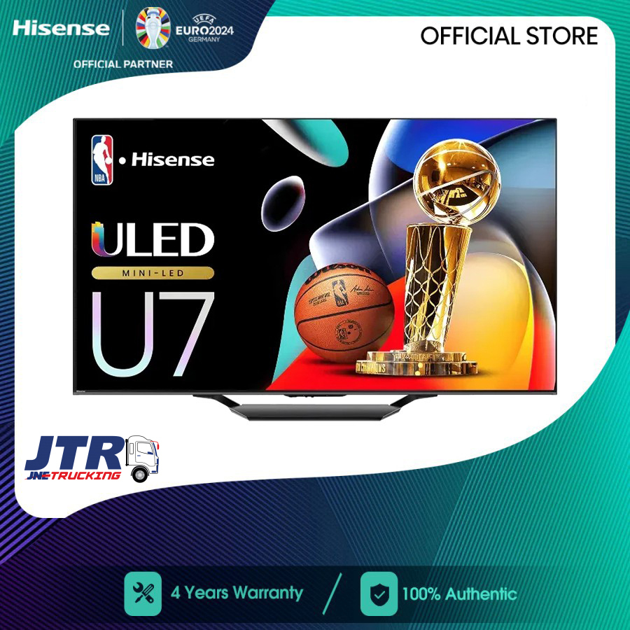 Hisense 55 Inch Class U7 Series Mini-LED ULED 4K Google TV 55U7N - Garansi Resmi