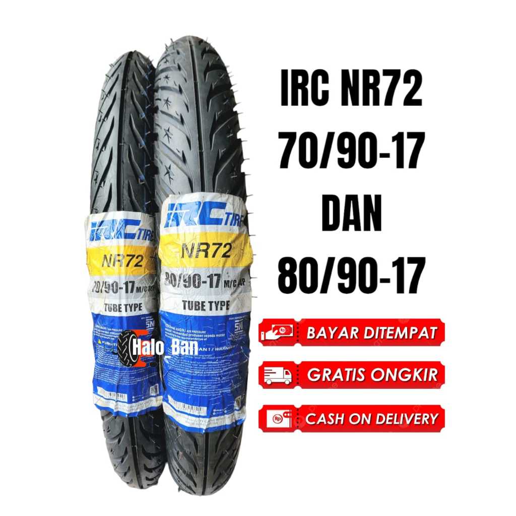 Ban IRC NR72 70/90-17 dan 80/90-17 Ban ring 17 ban 80/90-17 ban 70/90-17 ban irc 70/90-17 ban motor 