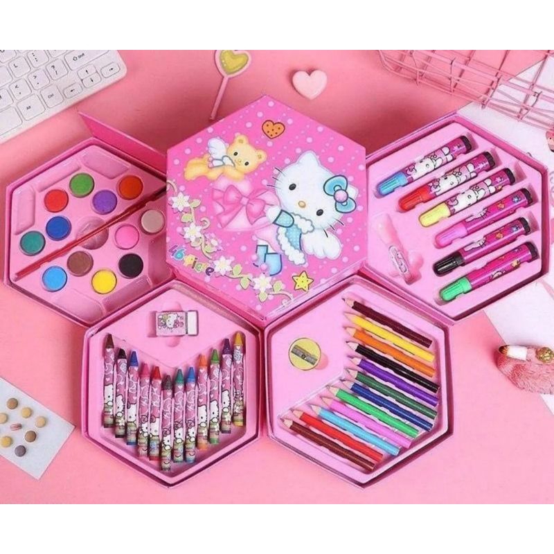 

Crayon Set Magic Hexagonal 46 Pcs