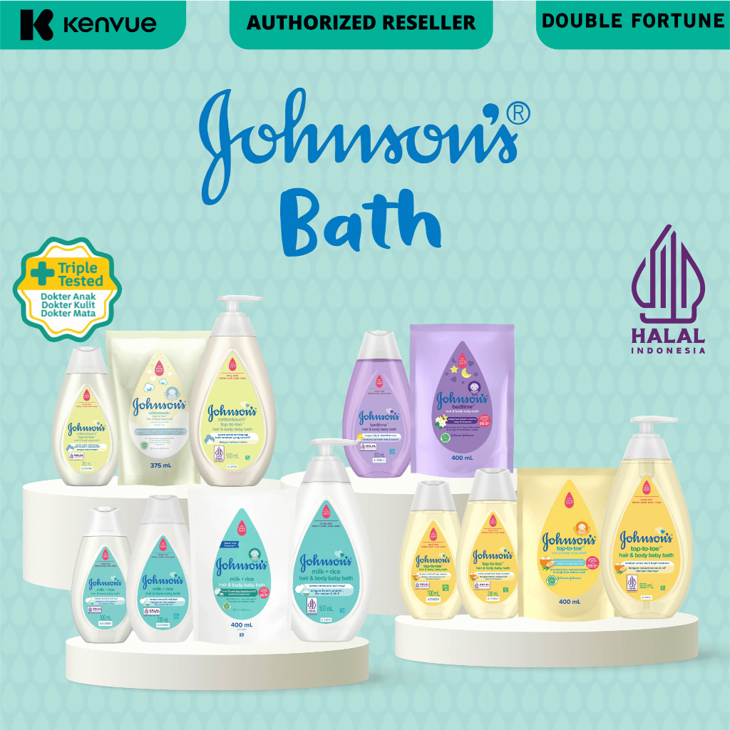 Johnson Baby Bath Milk Rice /JOHNSON'S Milk + Rice Hair & Body Baby Bath/Johnson's sabun bayi shampo