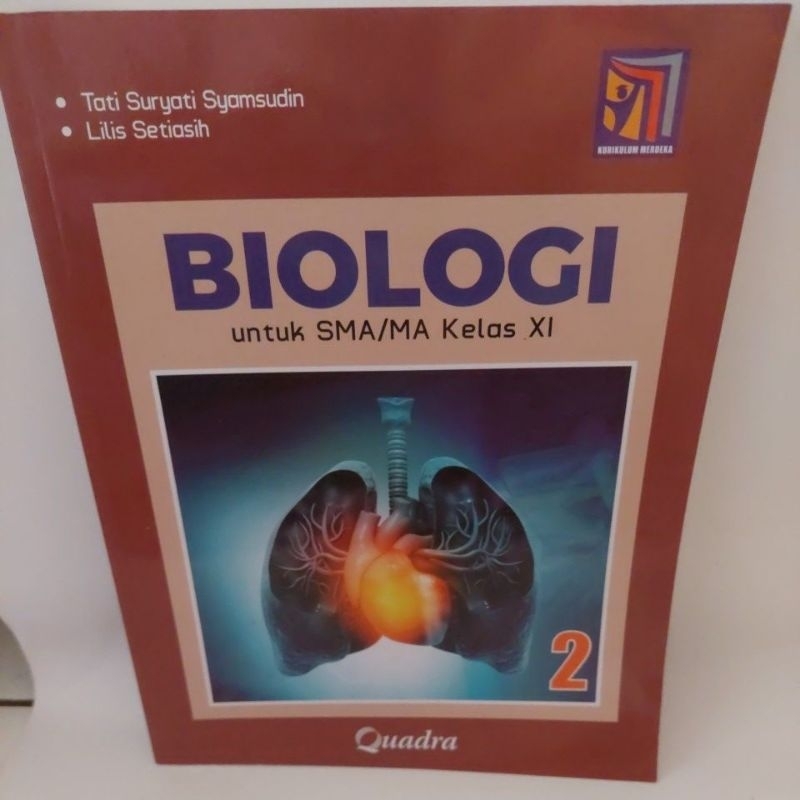 Buku Baru BIOLOGI Quadra SMA/MA Kelas 2,11,XI