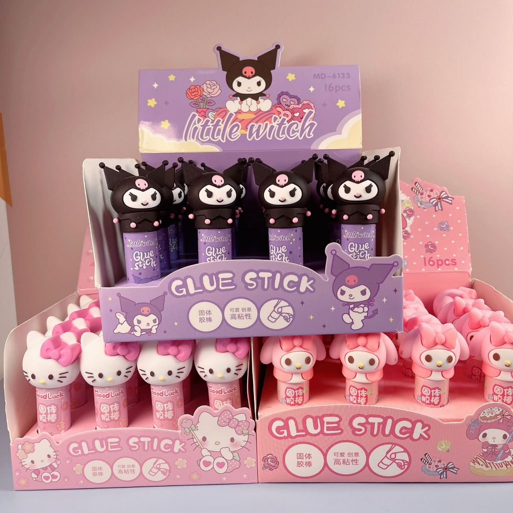 

Lem Batang Stik Glue Stick 3D Head Kuromi Hello Kitty My Melody U037