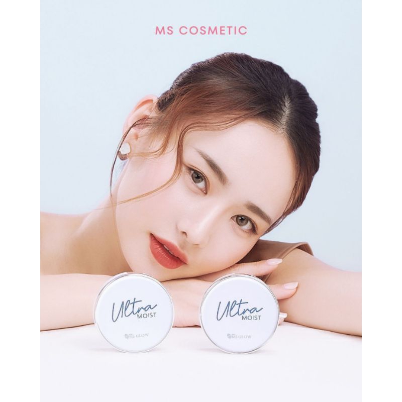 ‼️ULTRA MOIST CUSHION MS COSMETICS MSGLOW  FOUNDATION EXP TERBARU‼️
