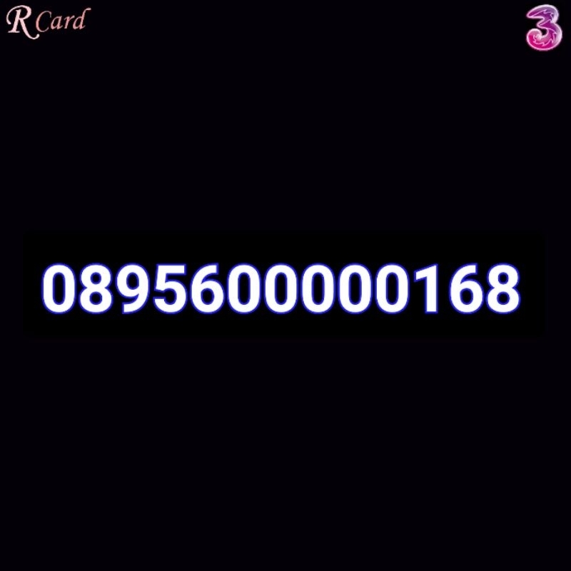 Perdana Nomor Cantik Three Tri Panca ilufa 00000 168