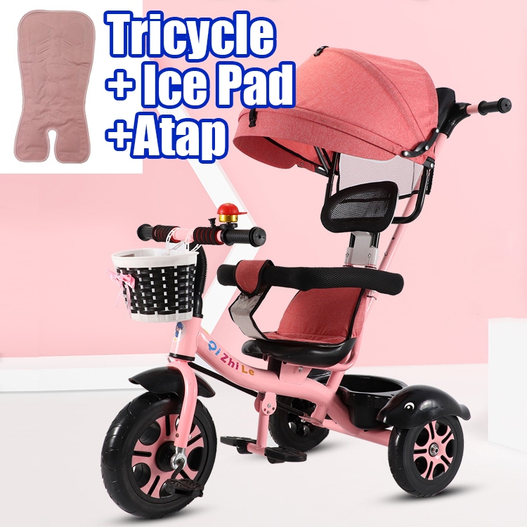 FLYBB  Sepeda roda tiga anak 1 tahun sepeda roda 3 bayi  tricycle  anak sepeda anak roda 3 stroller