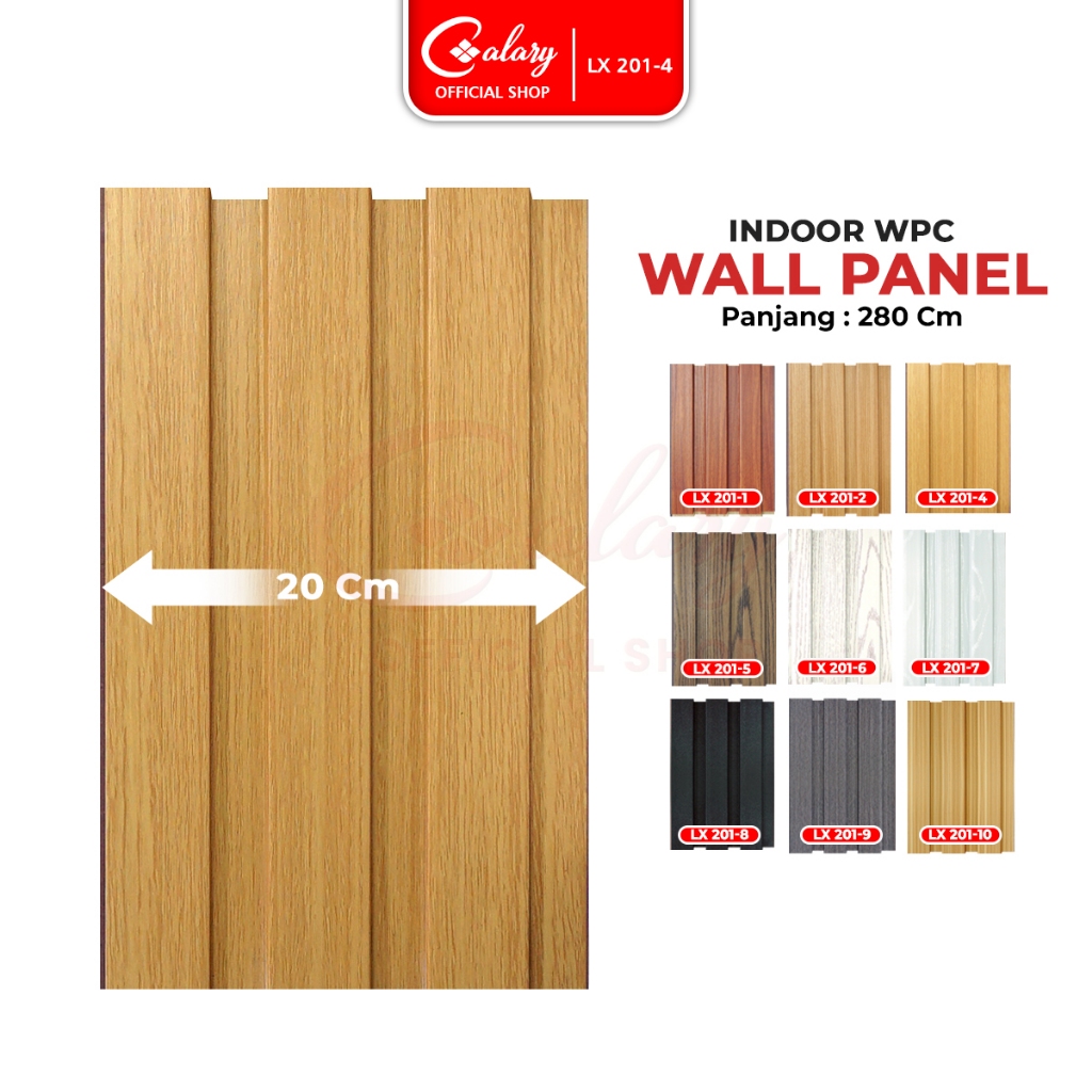 CALARY Wallpanel Wood Panel WPC Panel wood Wall panel Premium Wall Hiasan 3D Kreatif Waterproof 201-