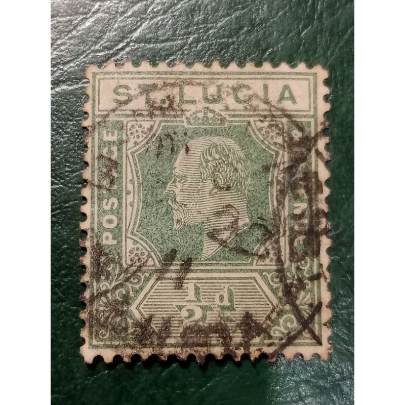 

Prangko ST Lucia ½d King Edward Tahun 1907-1909 USED