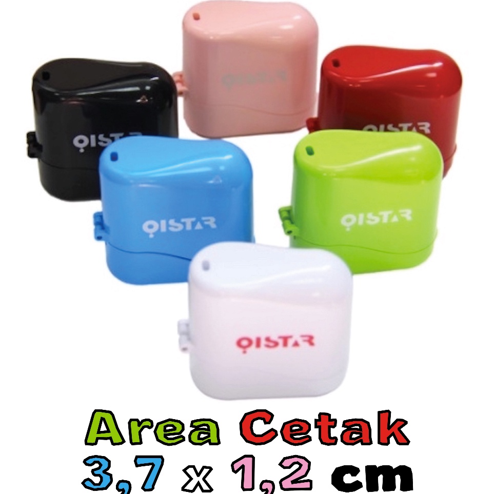 

KODE Y14R Stamp custom stamp Stempel QISTAR Tali Tutup Nempel