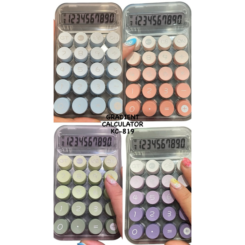 

KALKULATOR AESTHETIC TRANSPARANT 10 DIGIT KC-819 KINCIZEN GRATIS BATERAI
