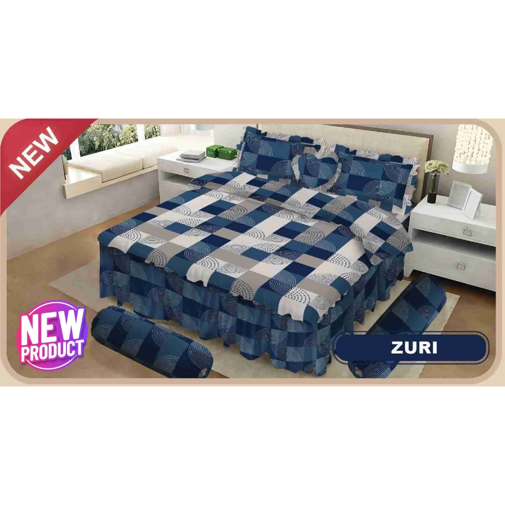 BEDCOVER BONITA ZURI 180 X 200 {sprei flat}