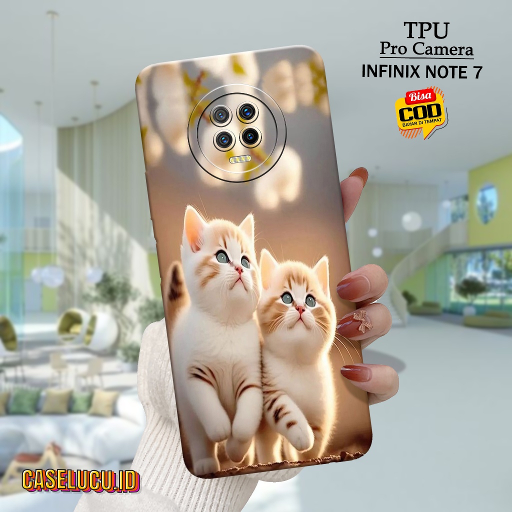 Casing Hp Infinix Note 7 Terbaru Fashion Case Kucing Case Hp Infinix Note 7 Soft Case Hp Infinix Not