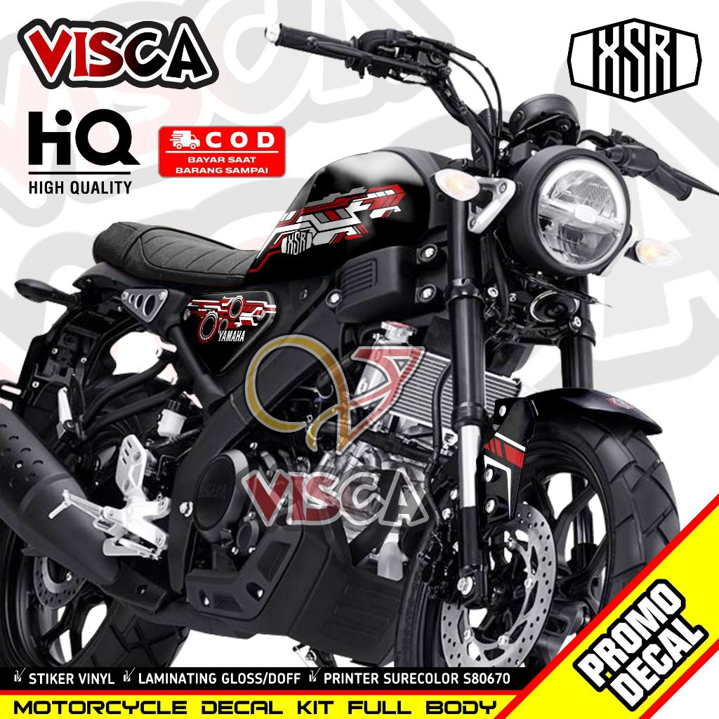 Stiker Xsr Decal Xsr 155 full body Striping Xsr 155 Hitech