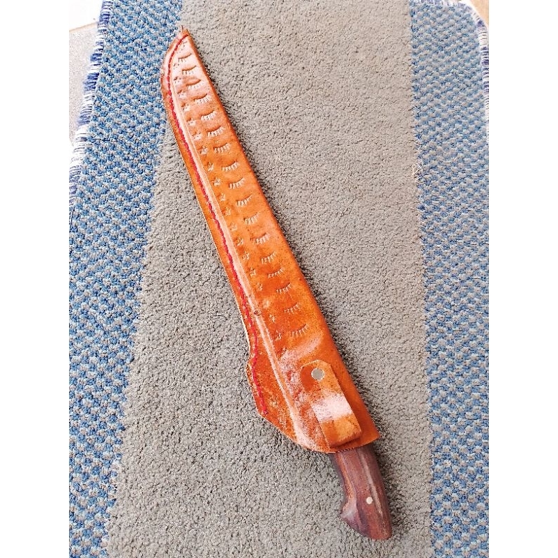 Pisau Sembelih Serbaguna Full tank panjang bilah 30 cm lebar 4cm Tebal 4mm gagang kayu Sono Keling