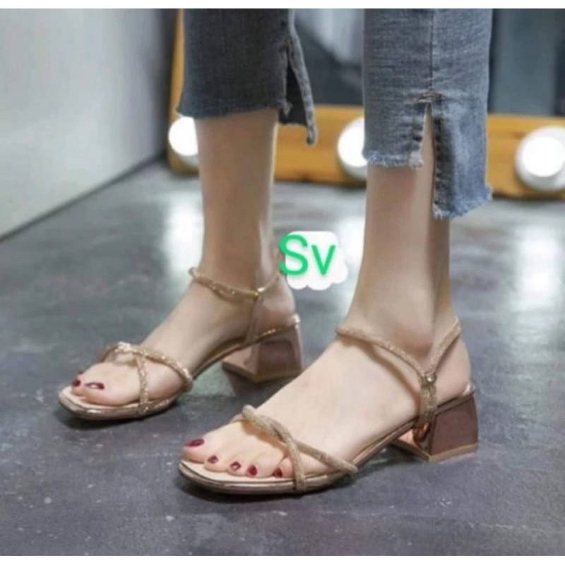 Heels noella Heels Wanita 5 cm / Heels Tali / Sepatu Hak Wanita