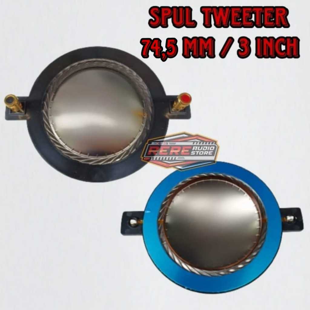 Spool Tweeter / Spul Twiter Driver 74,4 3'' Titanium Original