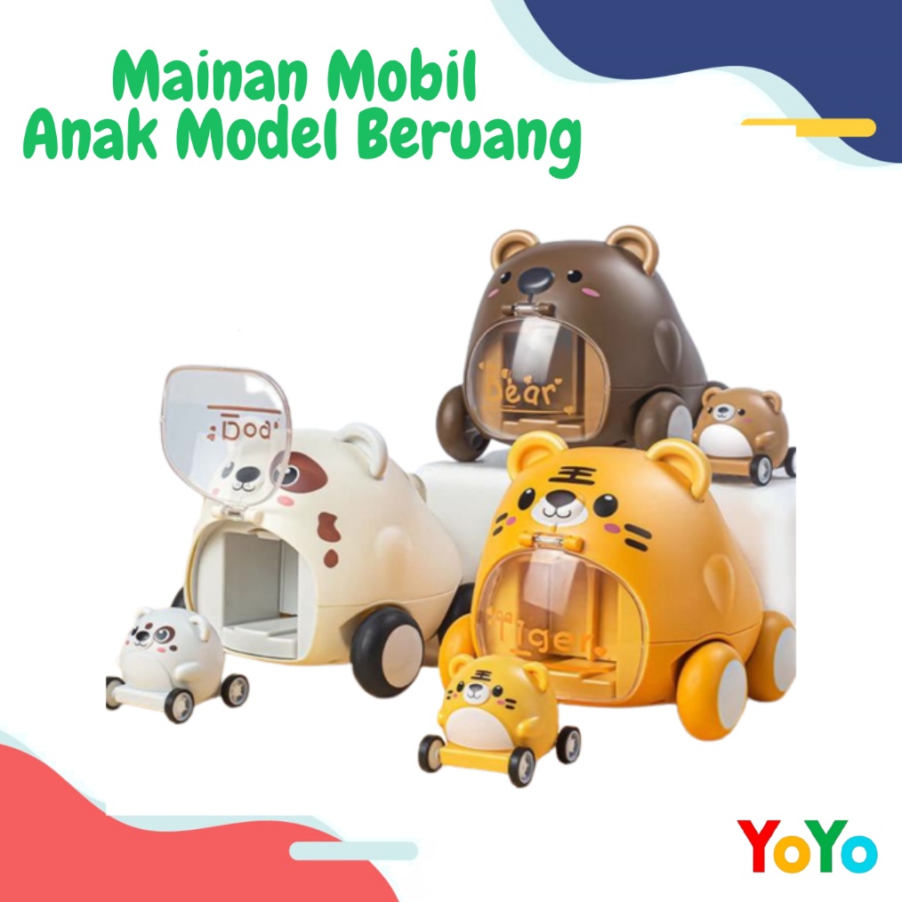 KODE J18T TokoYoyo Mainan Mobil Mobilan Anak Bayi Edukasi Berjalan Tanpa Baterai Dipencet Perempuan 