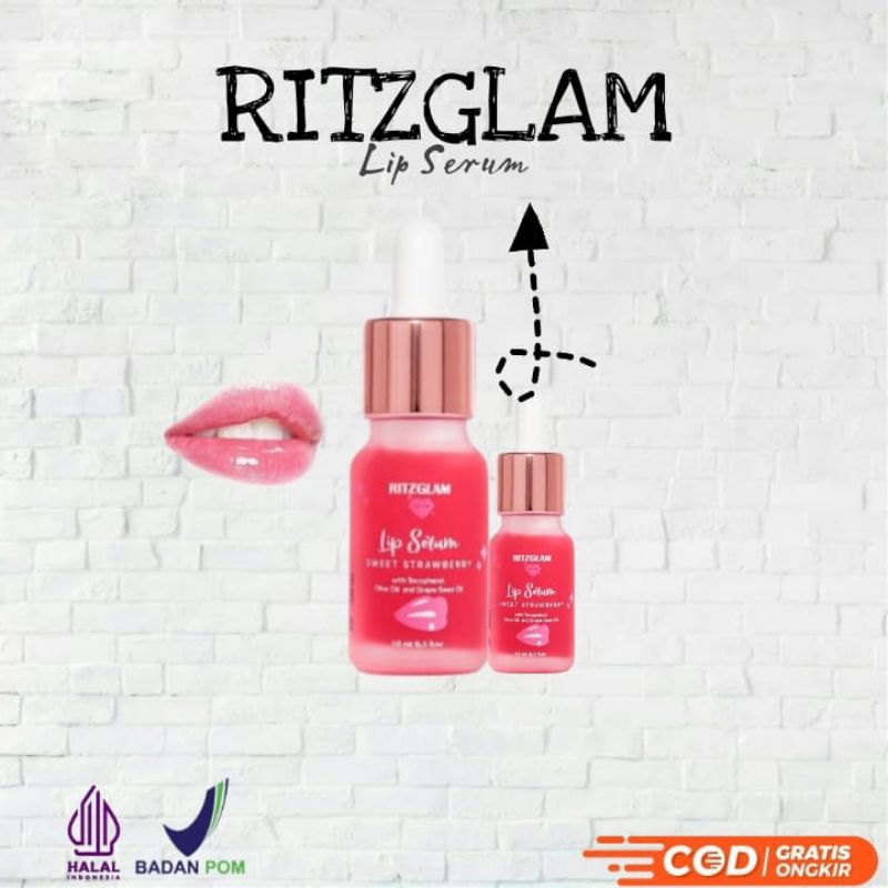Ritzglam lip serum halal bayar di tempat