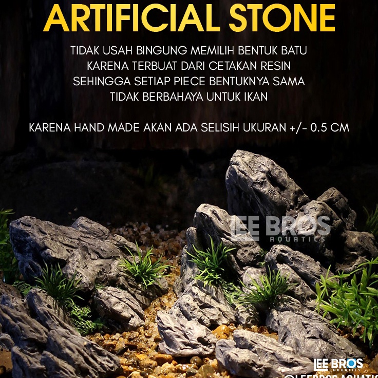 Batu Seiryu Aquascape Imitasi  Batu Aquascape  Hiasan Aquarium