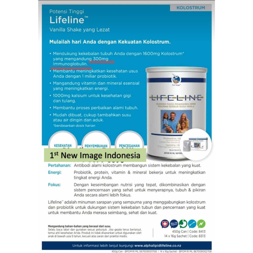 Susu Lifeline Alpha Lipid Colostrum Syaraf Kejepit Gratis Ongkir