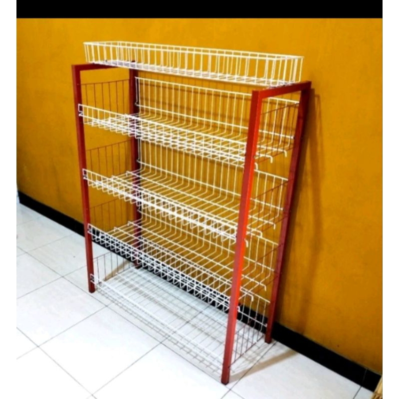 Rak minimarket/Rak serbaguna susun 5