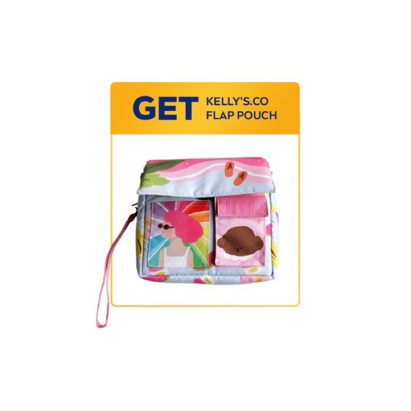 TAS TROPICALE HOLIDAY KELLY CO FLAP POUCH NIVEA BAG POUCH KELLY’S.CO