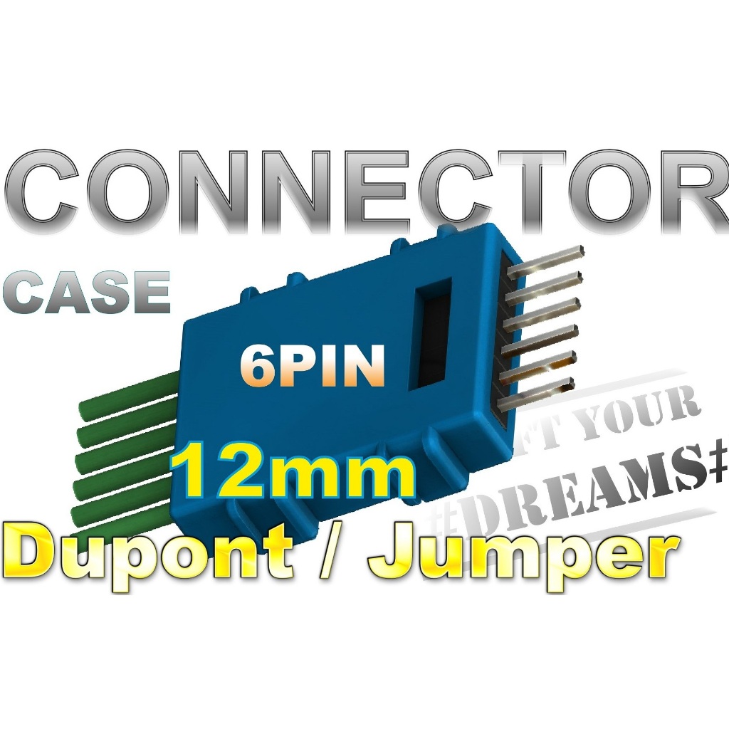 Connector housing Dupont 6Pin 12mm