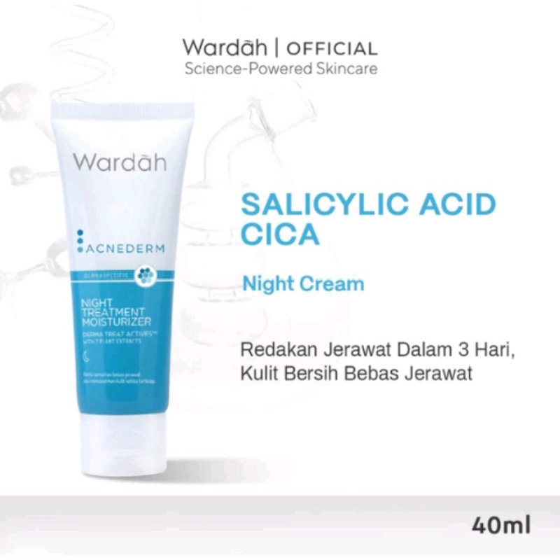 Wardah Acnederm Night Treatment Moisturizer