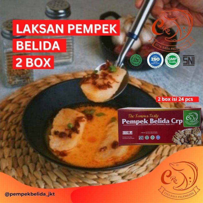 

Laksan Pempek Belida 2 Box Isi 24 PCS | Oleh-oleh Asli Palembang