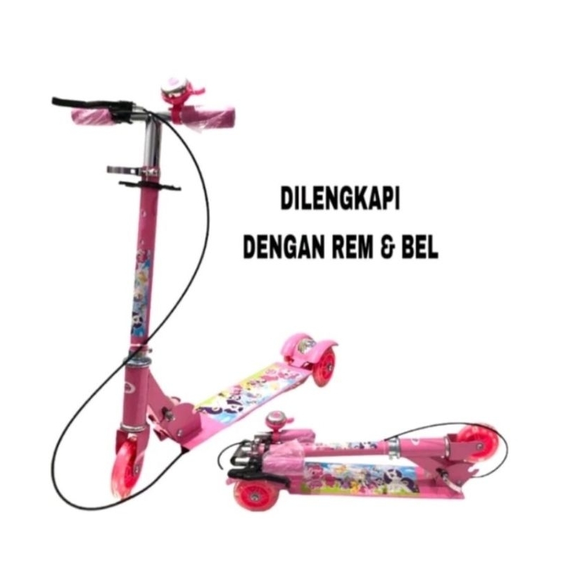 SKUTER ANAK RODA 3 BESI NIZEN KARAKTER