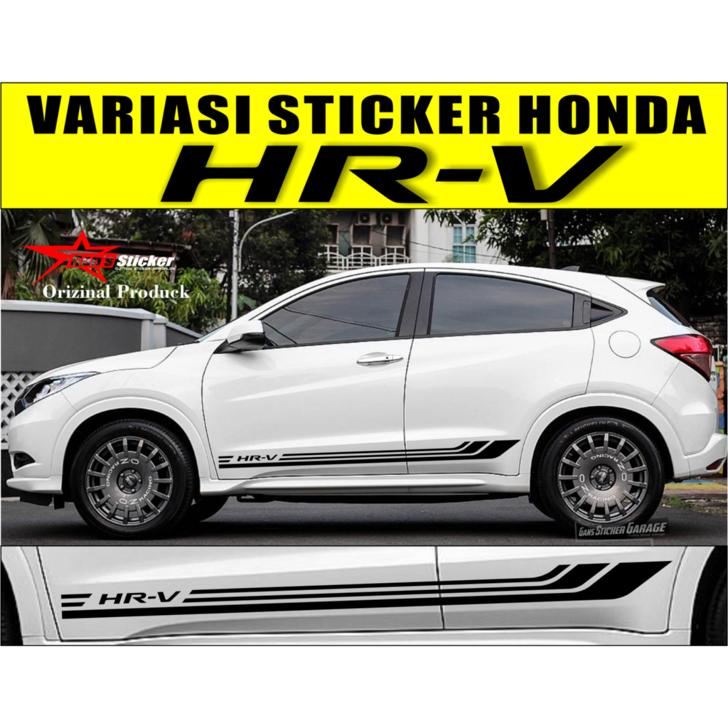 HONDA HRV STICKER VARIASI HONDA HRV AKSESORIS HONDA HRV