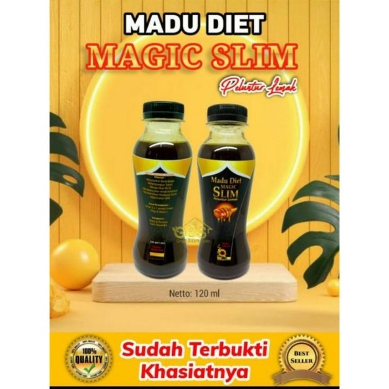 Madu diet magic slim herbal alami peluntur lemak madu pelangsing original asli ampuh 120ml
