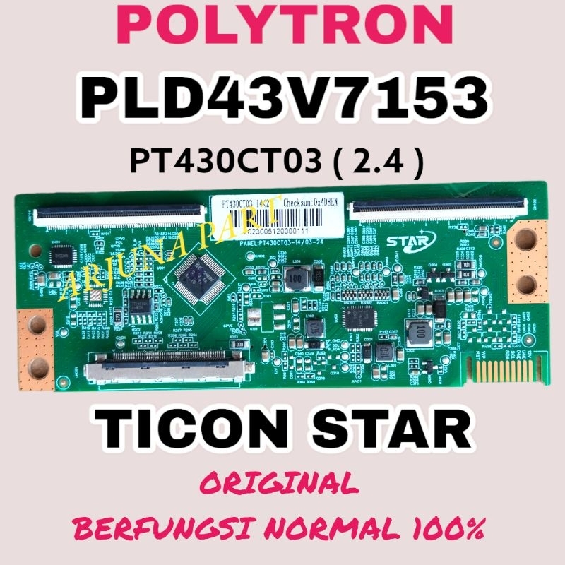 Modul Ticon TV Polytron PLD 43V7153 - Ticon Polytron PLD43V7153 - 43V7153