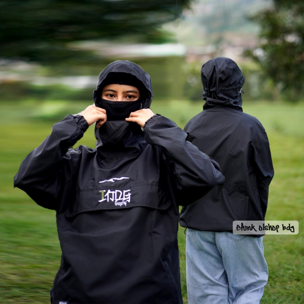 Jaket Gorpcore Indigo Parasut Pria Terbaru / Jaket Gunung