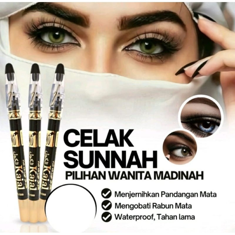 KAJAL ORIGINAL IMPORT SAUDI CELAK PENCIL WATERPROOF