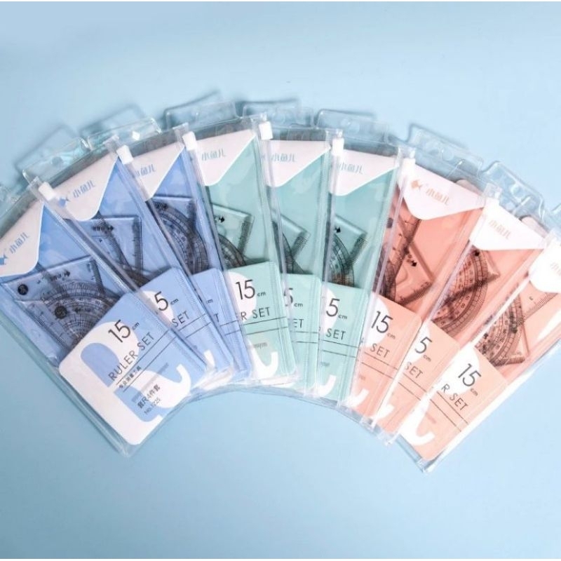 

PENGGARIS SET 4 IN 1 15 cm / PENGGARIS BENING SEKOLAH ISI 4 pcs LUCU