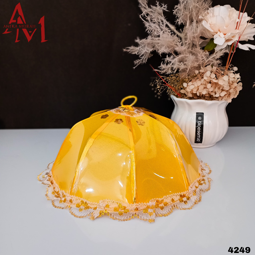 TUTUP BOSARA POLOS 26CM PENUTUP KUE TUDUNG SAJI KHAS BUGIS MAKASSAR ( 4249 )