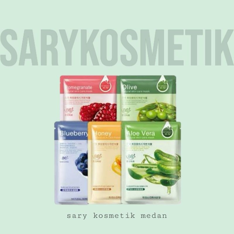 cek harga grosir - ROREC HCNA SHEET MASK - MASKER WAJAH TISU MOISTURIZING DAN BRIGHTENING
