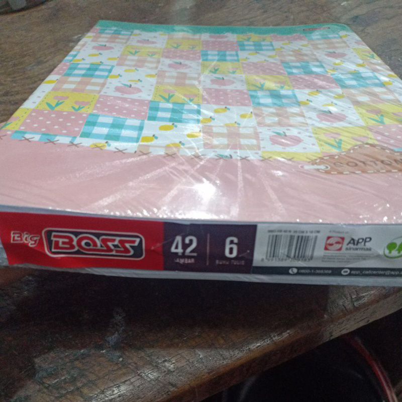 

(6Pcs) Buku Tulis Panjang/Boxy BIG BOSS isi 42 Lembar