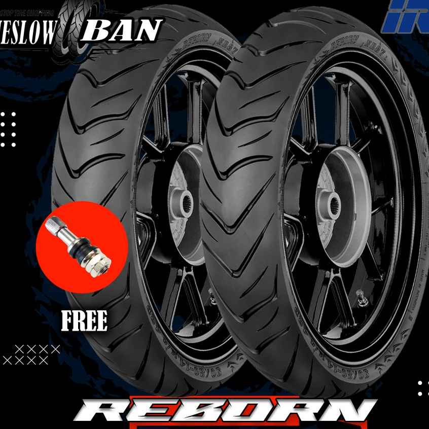Paket Ban Motor Matic // IRC NR87 REBORN 90/80 - 100/80 Ring 14 Tubeless