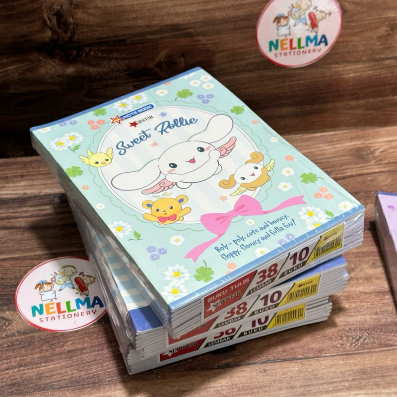 

ghg Buku Tulis Karakter Kuromi NEWSTAR 38 Lembar Isi 10 Pcs