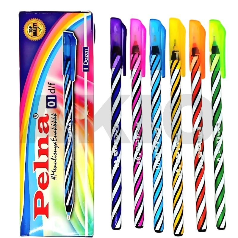 

Bolpoin LILIN ULIR SPIRAL 0.7 mm HITAM PELNA Pulpen Ballpoint Bolpen