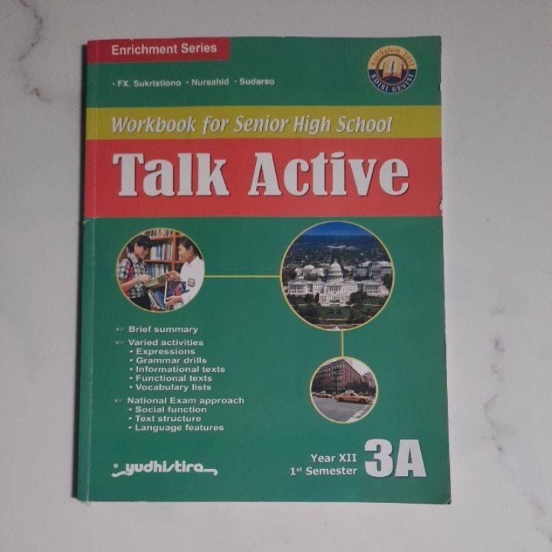 

buku TALK ACTIVE 3A KELAS 12 SEM 1
