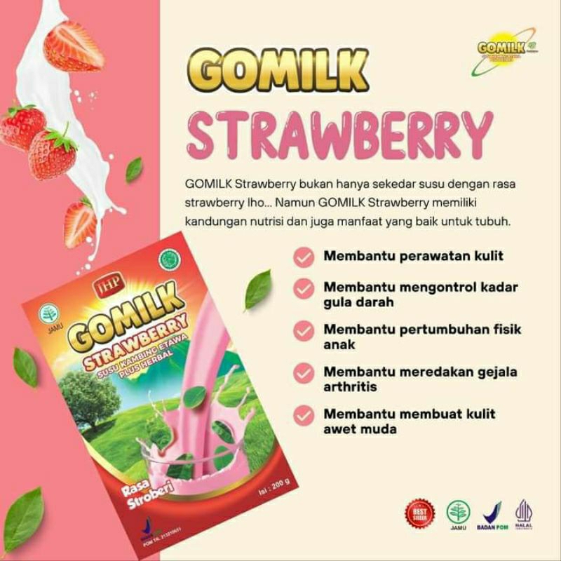 

Susu kambing etawa GOMILK melancarkan produksi ASI