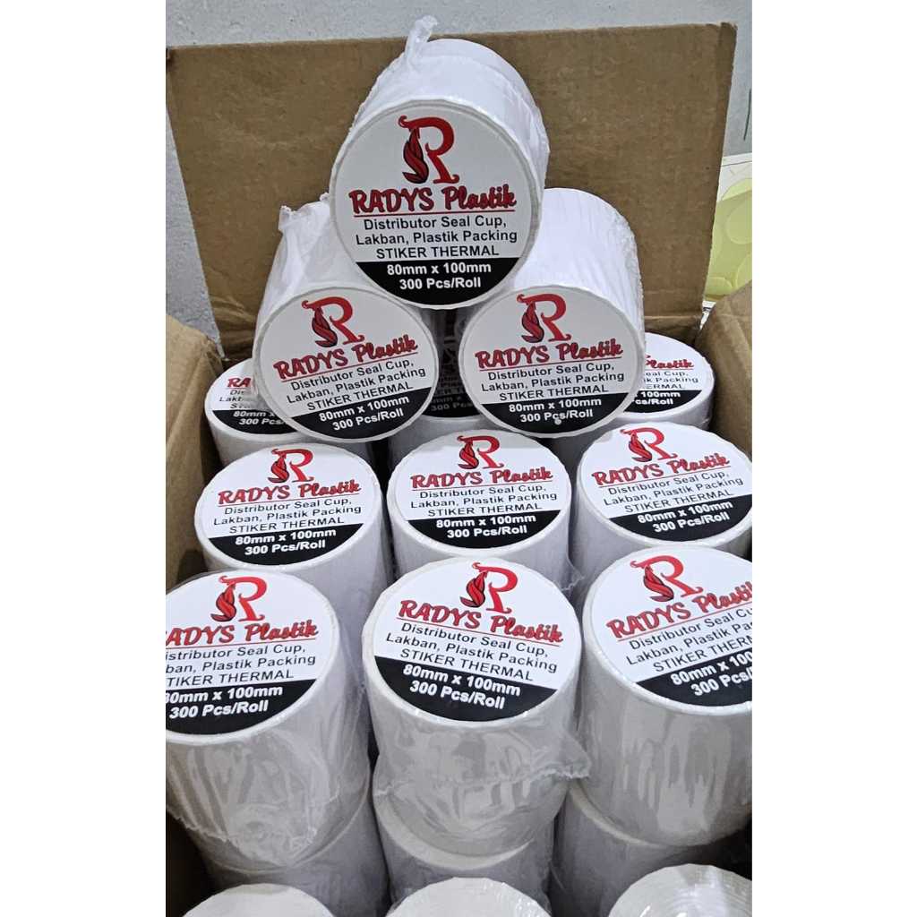 

PROMOOOOO!!!!!!! LABEL BERCODE THERMAL 78X100MM /80X100MM / 3" X4" ISI 300PCS