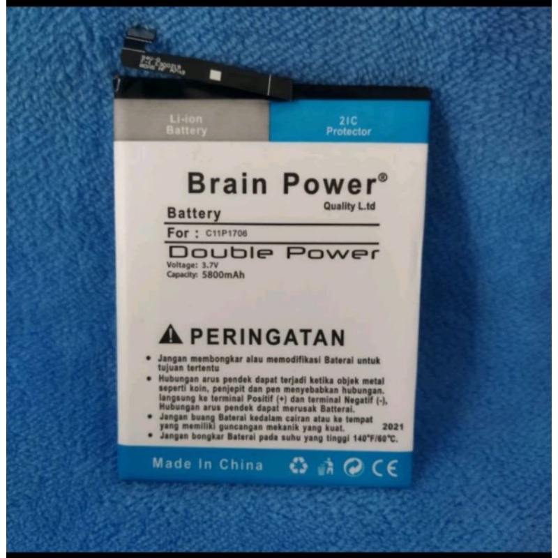 BATERAI BATTERY BATRE ASUS ZENFONE MAX PRO M1 ZB602KL ZB601KL MAX PRO M2 C11P1706 DOUBLE POWER BRAIN