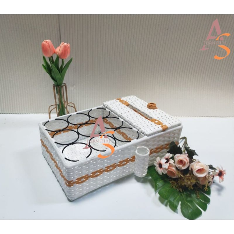 TEMPAT AQUA 2IN1 +TISU/TEMPAT   AQUA GELAS ESTETIK/TEMPAT AQUA GELAS/TEMPAT TISU ESTETIK/TEMPAT TISU